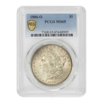 1886 O American Silver Morgan Dollar MS-65