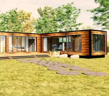 Modern Prefab Modular Container Mobile Vacation Tiny Steel Home