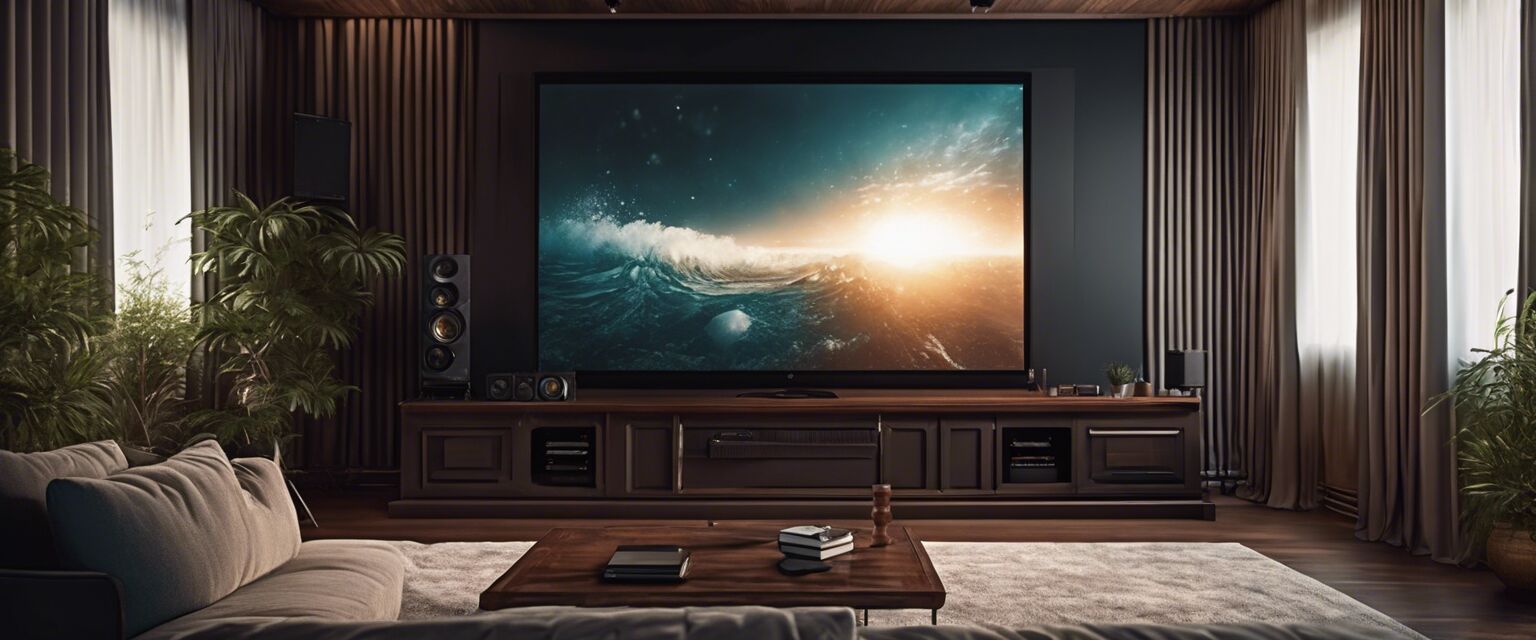 High-end projector in home theater