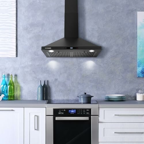 COSMO COS-63175S-BK 30" Range Hood