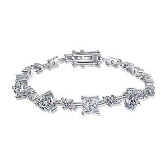 Unique Design 6/6.5/7 Carat 14K Gold Women's Tennis Bracelet